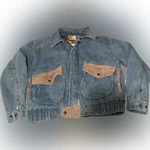 Vintage 90's Levis Blue Large Denim Rare Western Wear Jacket Womens XL/ Mens M/L